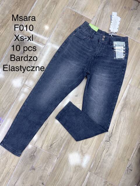 Jeansy damskie F010 1 Kolor XS-XL