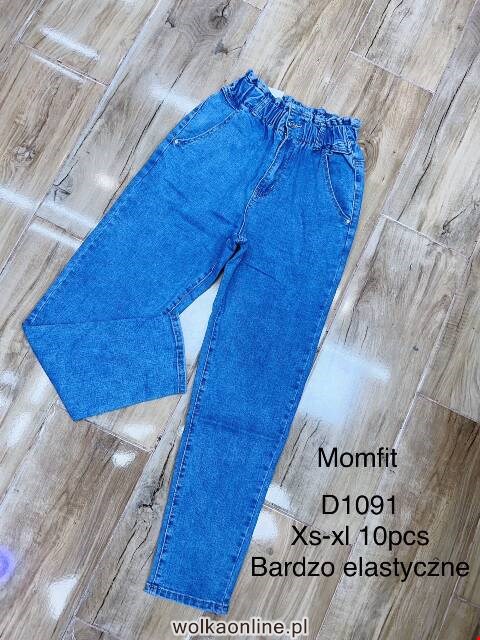 Jeansy damskie D1091 1 Kolor XS-XL