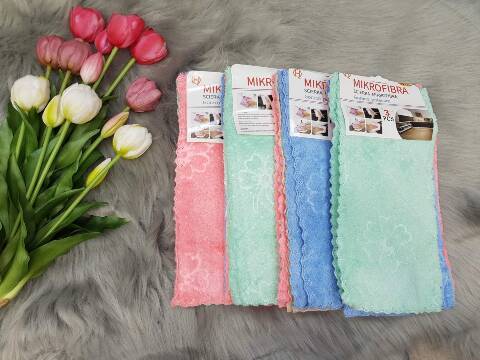 Ściereczki Mikrofibra 9788 Mix kolor 30x30cm