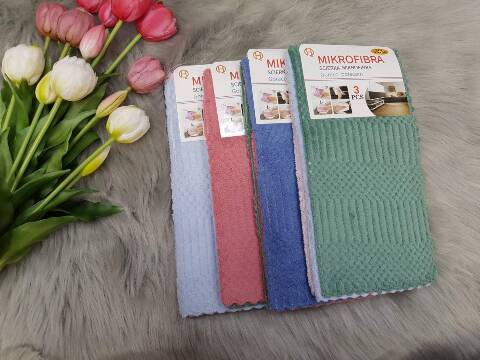 Ściereczki Mikrofibra 9789 Mix kolor 30x30cm