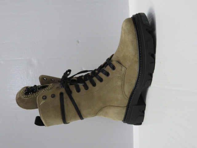 Botki Damskie DE316 KHAKI 36-41 OCIEPLANE