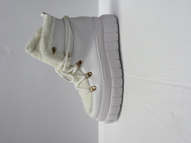 Botki Damskie SX131 WHITE 36-41 OCIEPLANE