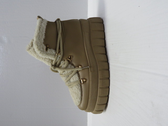 Botki Damskie SX131 KHAKI 36-41 OCIEPLANE