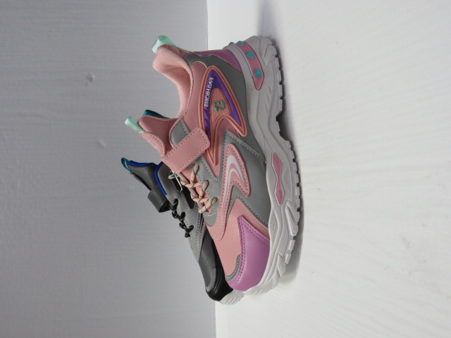 Buty Sportowe Dziecięce C5149 BLACK/PINK/GREY 32-37