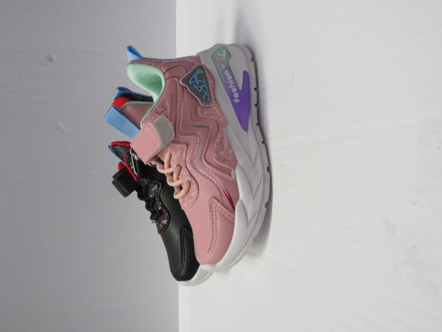 Buty Sportowe Dziecięce D5139 BLACK/GREY/PINK 26-31