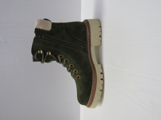 Botki Damskie F6278 GREEN 36-41 OCIEPLANE 1