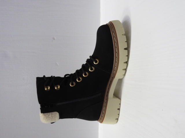 Botki Damskie F628 BLACK 36-41 OCIEPLANE 1
