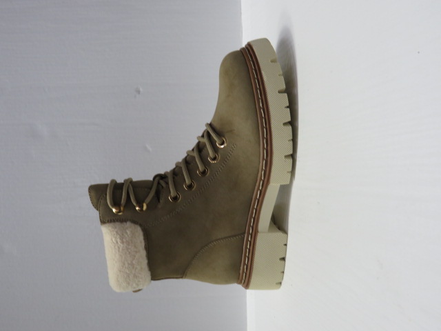 Botki Damskie F6278 KHAKI 36-41 OCIEPLANE