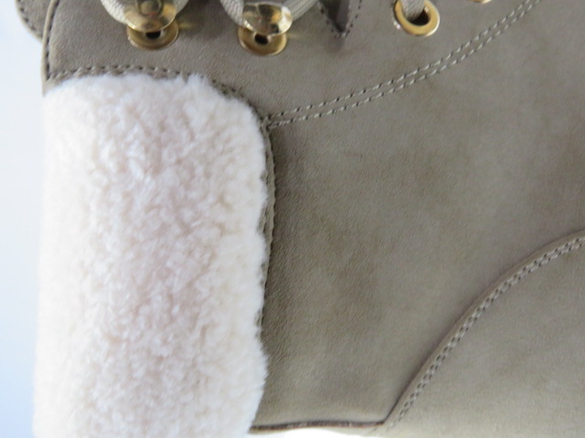 Botki Damskie F6278 KHAKI 36-41 OCIEPLANE 3