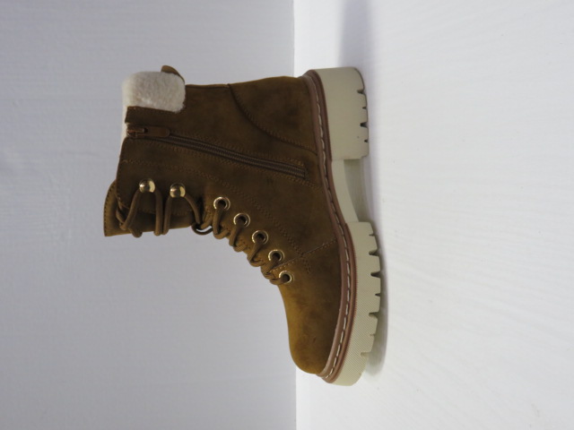 Botki Damskie F6278 CAMEL 36-41 OCIEPLANE 1