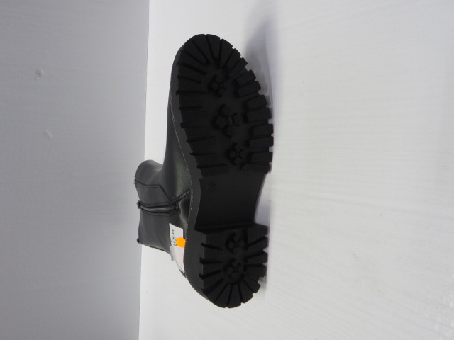 Botki Damskie BL-74 BLACK-PU 36-41 OCIEPLANE 2