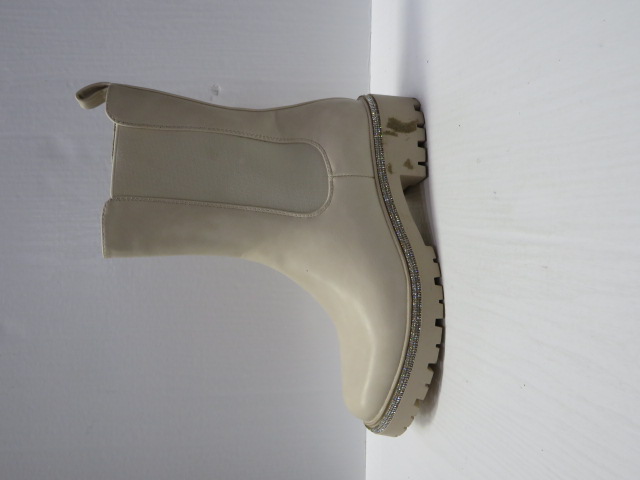 Botki Damskie BL-74 BEIGE-PU 36-41 OCIEPLANE