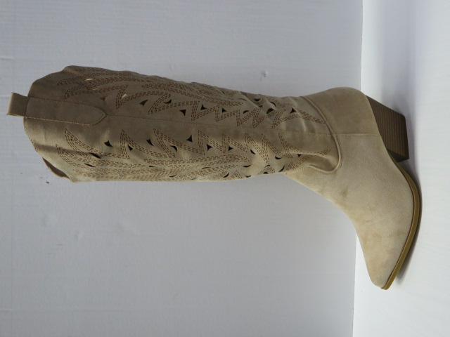 Kozaki Damskie 8576A BEIGE 36-41