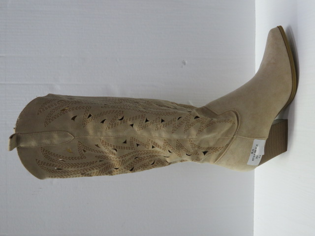 Kozaki Damskie 8576A BEIGE 36-41 1