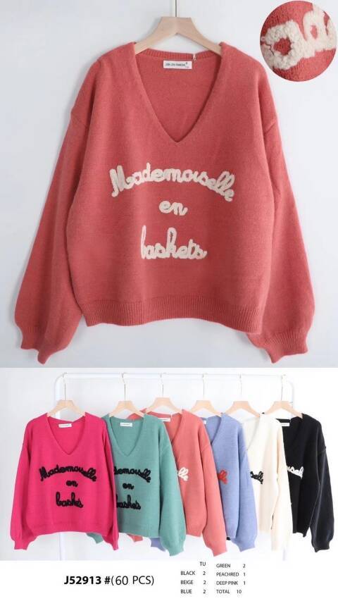 Sweter damskie J52913 Mix kolor Standard 1