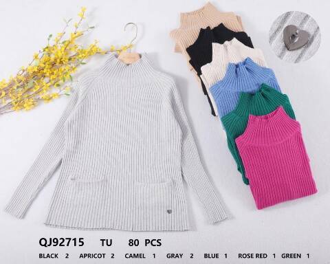 Sweter damskie QJ92715 Mix kolor Standard 1
