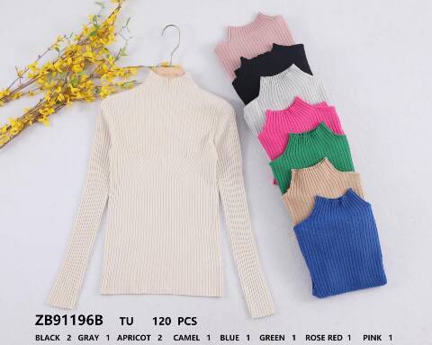 Sweter damskie ZB91196B Mix kolor Standard 1