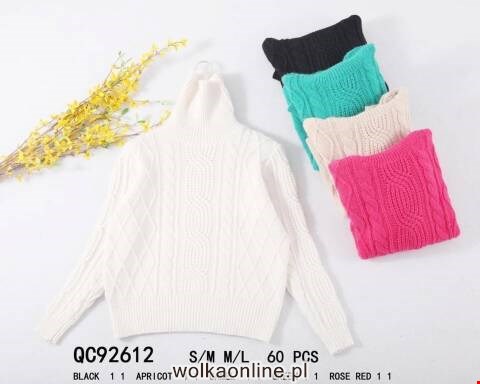 Sweter damskie QC92612 Mix kolor S/M-L/XL