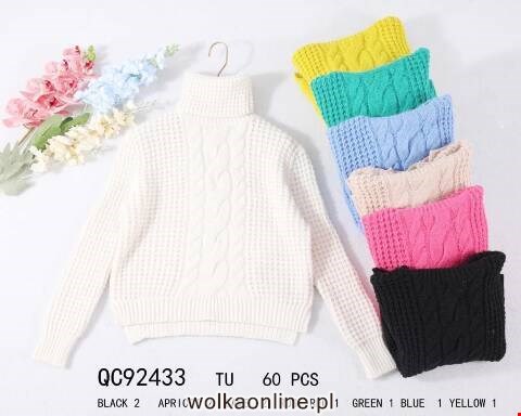 Sweter damskie QC92433 Mix kolor Standard