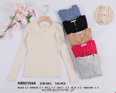 Sweter damskie HB92104A Mix kolor S/M-L/XL