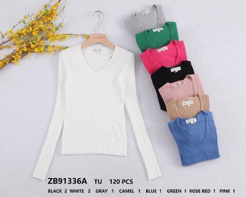 Sweter damskie ZB91336A Mix kolor Standard 1