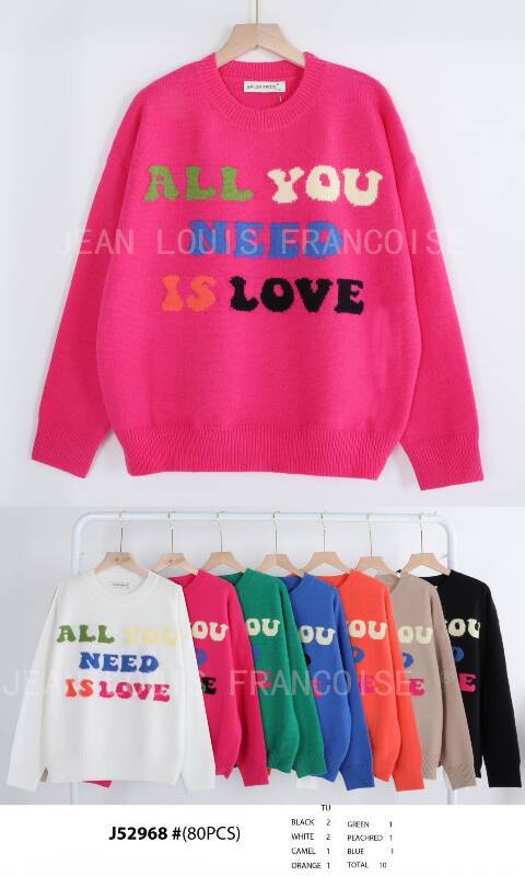 Sweter damskie J52968 Mix kolor Standard