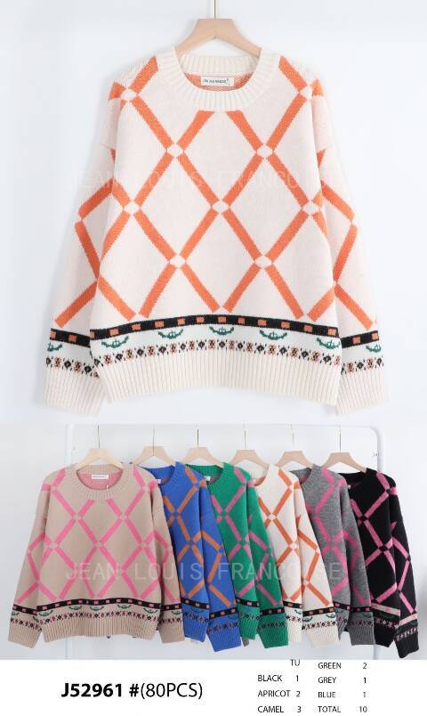 Sweter damskie J52961 Mix kolor Standard 1