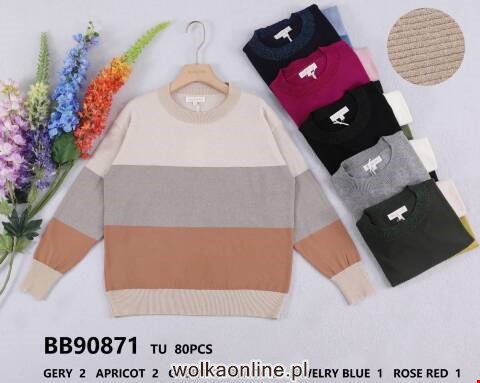 Sweter damskie BB90871 Mix kolor Standard