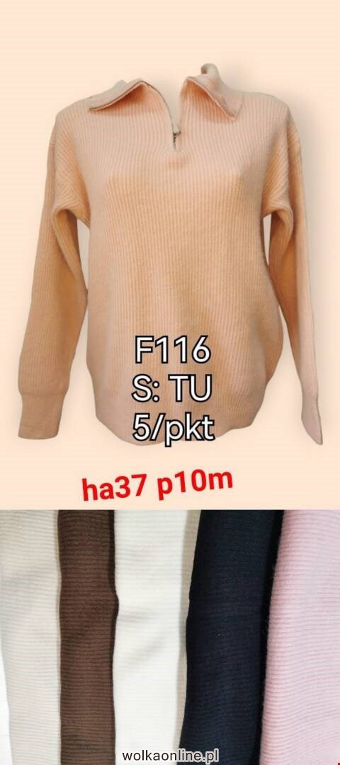 Sweter damskie F116 Mix kolor Standard