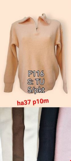 Sweter damskie F116 Mix kolor Standard