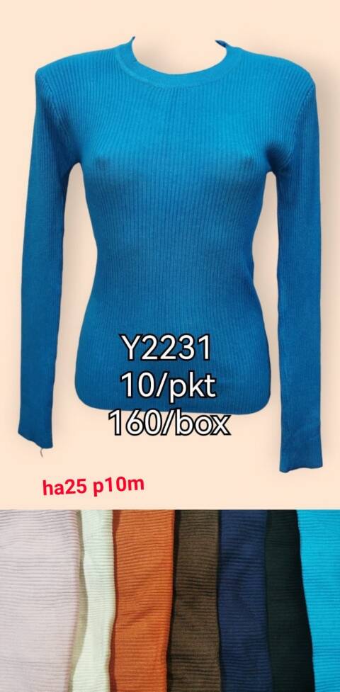 Sweter damskie Y2231 Mix kolor Standard