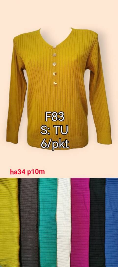 Sweter damskie F83 Mix kolor Standard