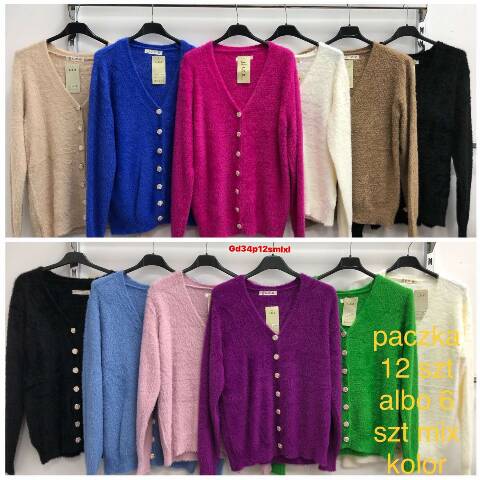 Kardigan damskie 3012 Mix kolor S/M-L/XL