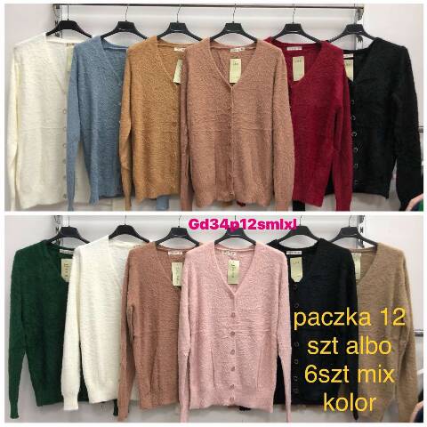 Kardigan damskie 3015 Mix kolor S/M-L/XL 1