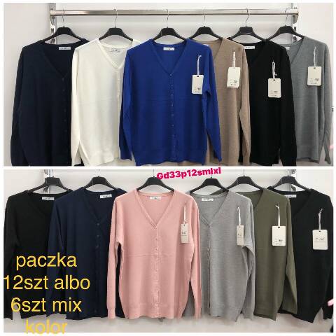 Kardigan damskie 3016 Mix kolor S/M-L/XL 1