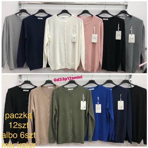 Kardigan damskie 3017 Mix kolor S/M-L/XL 1