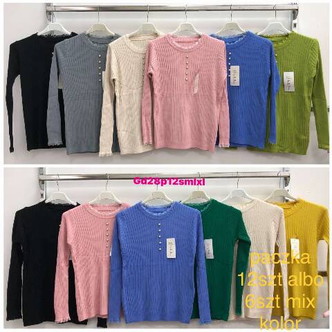 Sweter damskie 3022 Mix kolor S/M-L/XL