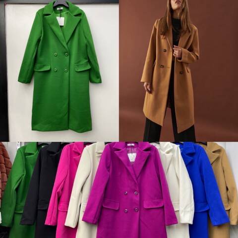 Płaszcze damskie 3957 Mix kolor Standard (Towar Włoskie)