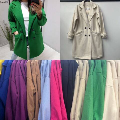 Płaszcze damskie 3958 Mix kolor Standard (Towar Włoskie) 1