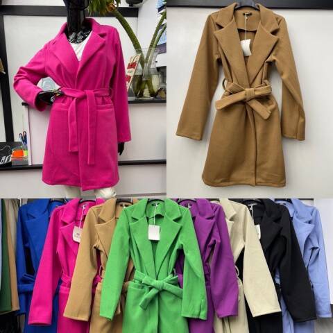 Płaszcze damskie 3959 Mix kolor Standard (Towar Włoskie)