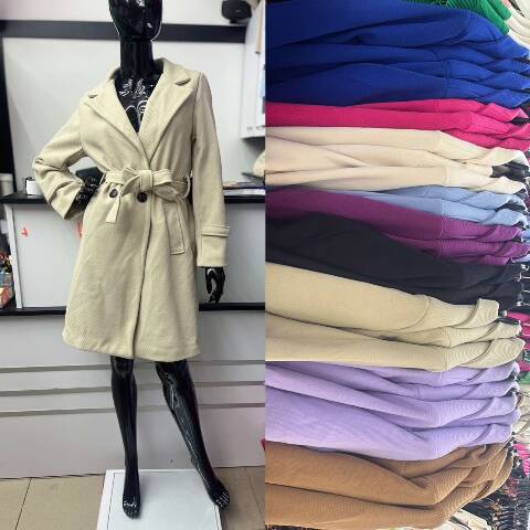 Płaszcze damskie 3961 Mix kolor Standard (Towar Włoskie)