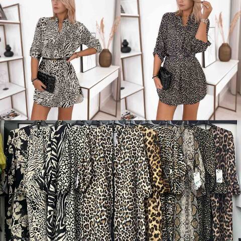 Sukienka damskie 3968 Mix kolor Standard (Towar Włoskie) 1