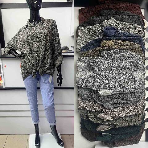 Koszula damskie 3971 Mix kolor Standard (Towar Włoskie) 1