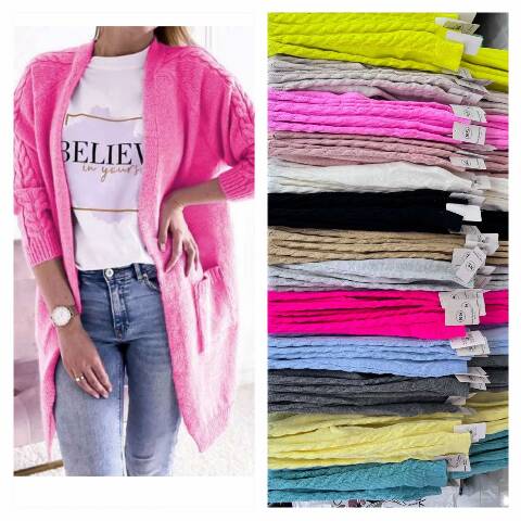 Narzutka damskie 4184 Mix kolor Standard (Towar Włoskie)