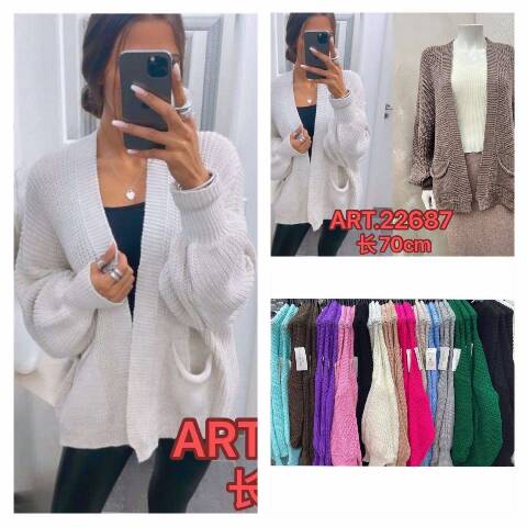 Narzutka damskie 4186 Mix kolor Standard (Towar Włoskie)