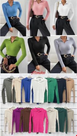 Sweter damskie 4190 Mix kolor Standard (Towar Włoskie)