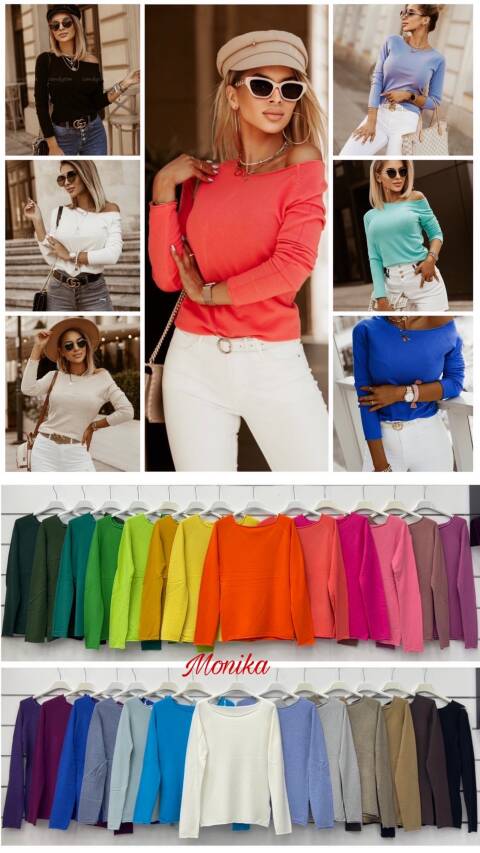 Sweter damskie 4191 Mix kolor Standard (Towar Włoskie) 1