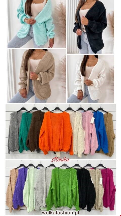 Sweter damskie 4195 Mix kolor Standard (Towar Włoskie)