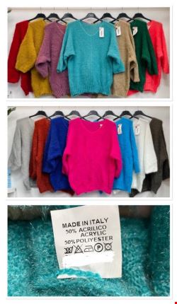 Sweter damskie 4252 Mix kolor Standard (Towar Włoskie)