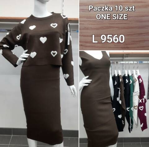 Komplet damskie L9560 Mix kolor Standard